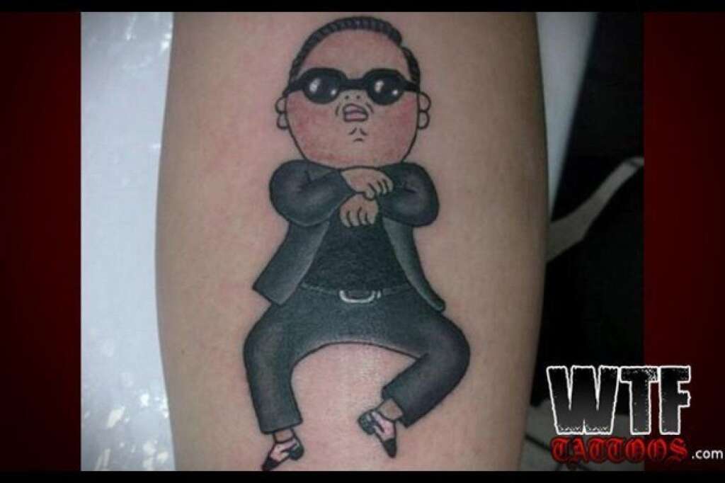 Les tatouages les plus difficiles à porter - Le phénomène Psy est partout