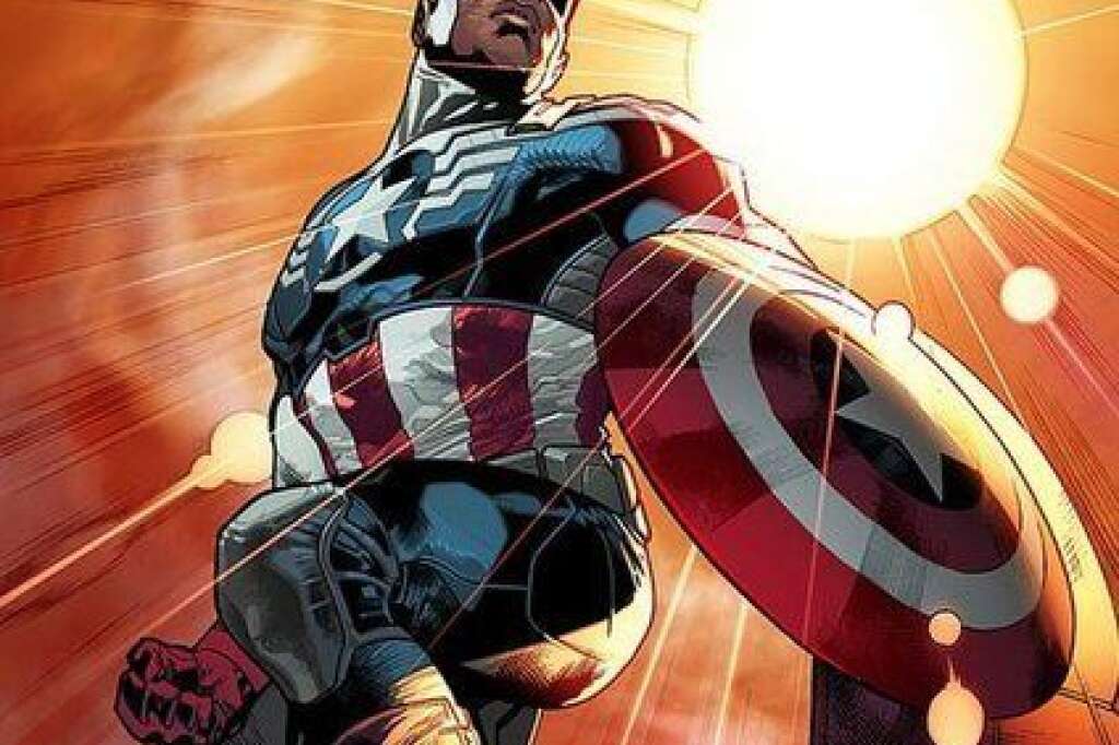 Captain america - Bientôt Captain America sera noir. Il sera incarné par Sam Wilson (anciennement le Faucon)