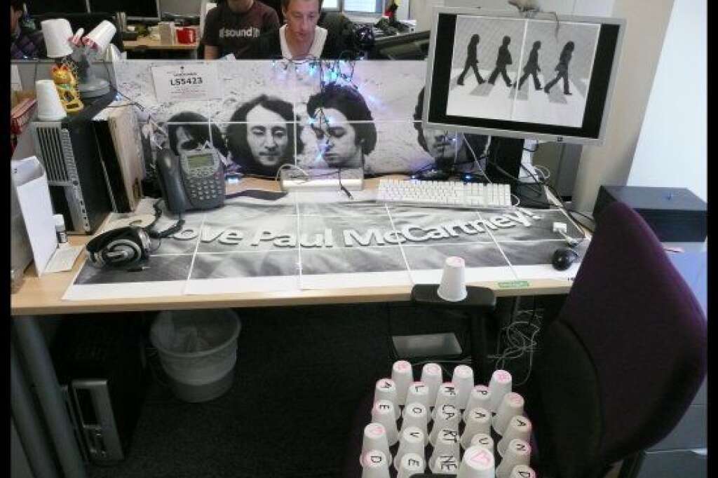 If you don't like McCartney - beware the office prankers -