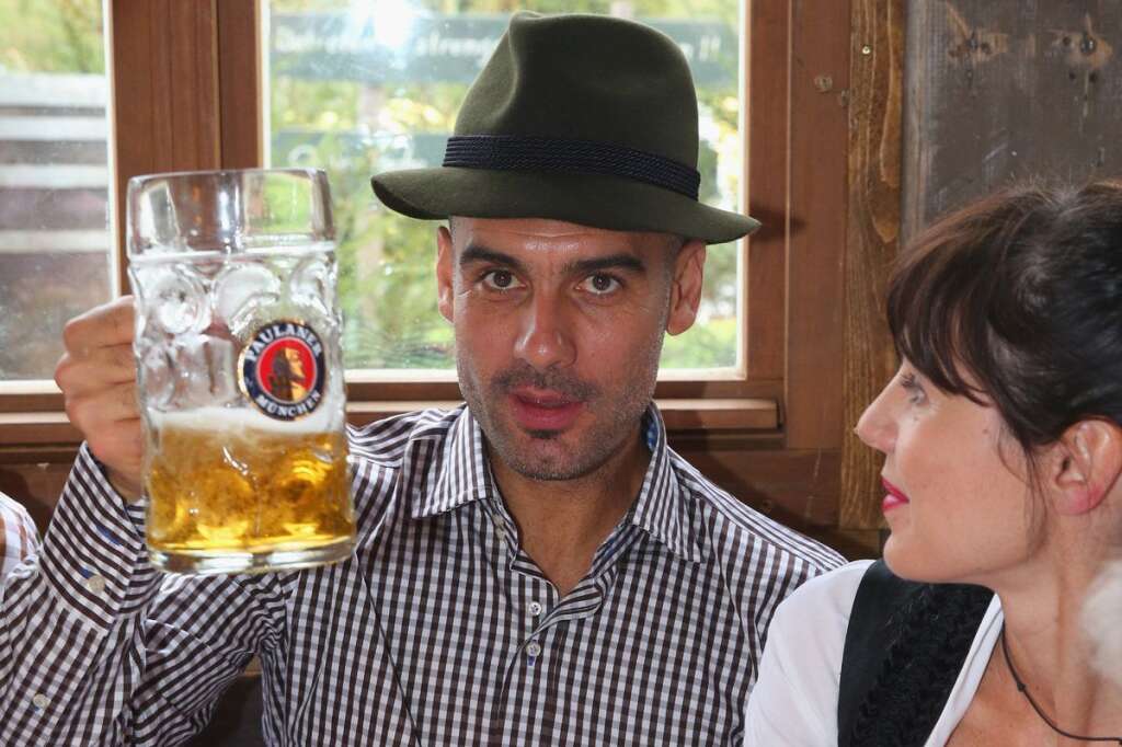 Pep Guardiola et Franck Ribéry à l'Oktoberfest -