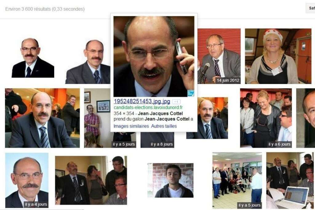 Jean-Jacques Cottel - Que dit Google Images de Jean-Jacques Cottel? C'est simple, au-delà de la moustache (certainement une des plus fournies de l'hémicycle), il s'avère que le député du Pas-de-Calais a une curieuse façon de tenir son téléphone...