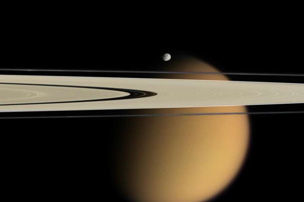 Les lunes de Saturne -