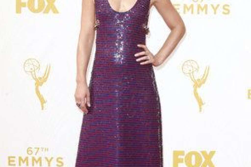 La 67ème cérémonie des Emmy Awards - Claire Danes (Homeland) dans une robe Prada à la cérémonie des Emmy Awards