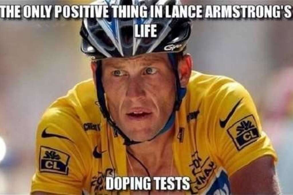 La seule chose positive dans la vie de Lance Armstrong - Les tests anti-dopages...
