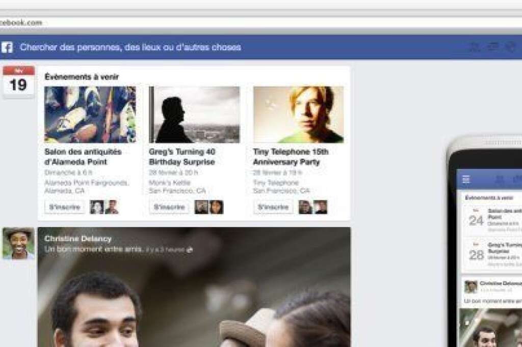 Mars 2013: un nouveau design et un fil à la carte - Le 7 mars 2013, Mark Zuckerberg a réuni la presse pour présenter le nouveau design du fil d'actualité.  Le nouveau fil d'actualité Facebook donne la part belle à l'image et offre la possibilité de faire le tri dans ce que l'utilisateur souhaite consulter avec une série de filtres.   <a href="http://www.huffingtonpost.fr/2013/03/07/facebook-fil-actualite-newsfeed-nouveau-mode-emploi_n_2829598.html" target="_blank">Le mode d'emploi ici</a>.