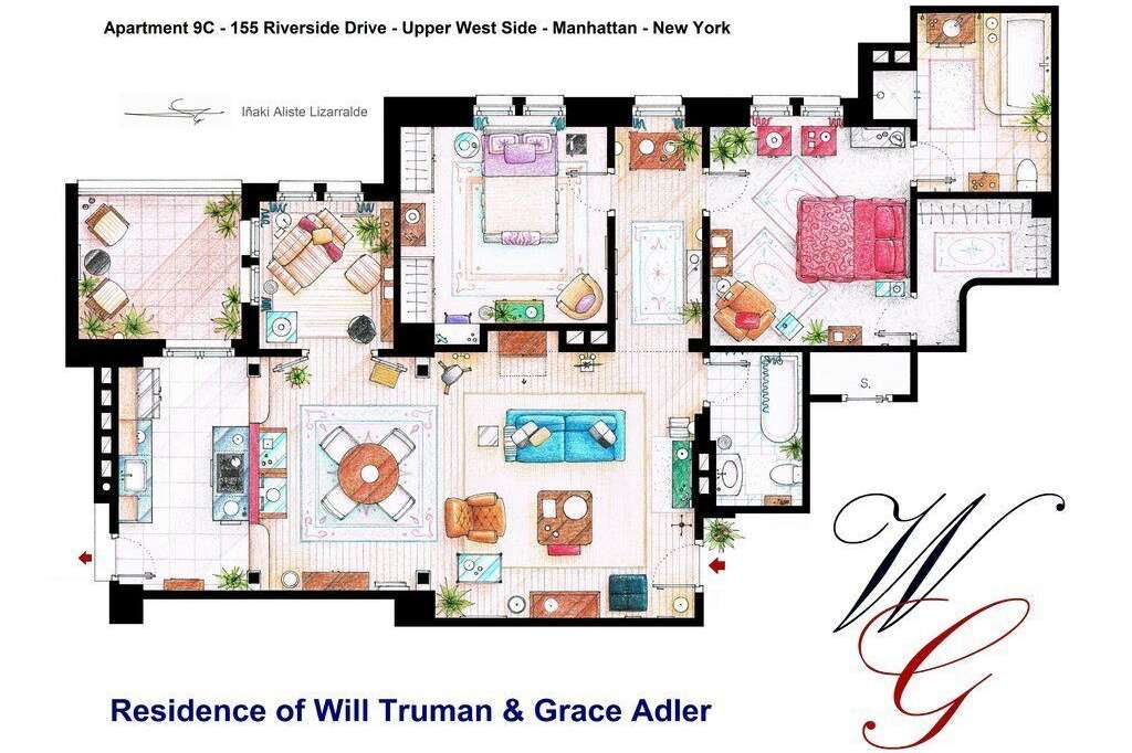 Will Truman & Grace Adler dans Will & Grace -