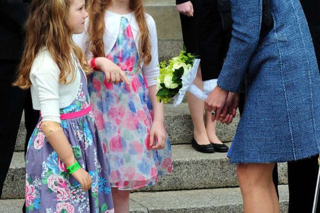 Royal visit to Nottingham - Duchess of Cambridge meets with local children at the Council House, in Nottingham.