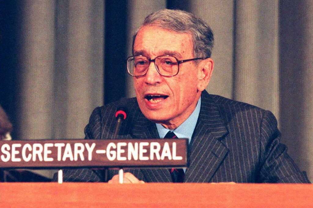 16 février - Boutros Boutros-Ghali - L'ancien secrétaire général des Nations unies Boutros Boutros-Ghali <a href="http://www.huffingtonpost.fr/2016/02/16/boutros-boutros-ghali-mort-secretaire-general-onu_n_9243116.html?1455639072" target="_blank">est mort à l'âge de 93 ans</a>.  Le diplomate égyptien avait été le premier Africain à accéder au poste de secrétaire général, une fonction qu'il avait occupée entre 1992 et 1996.