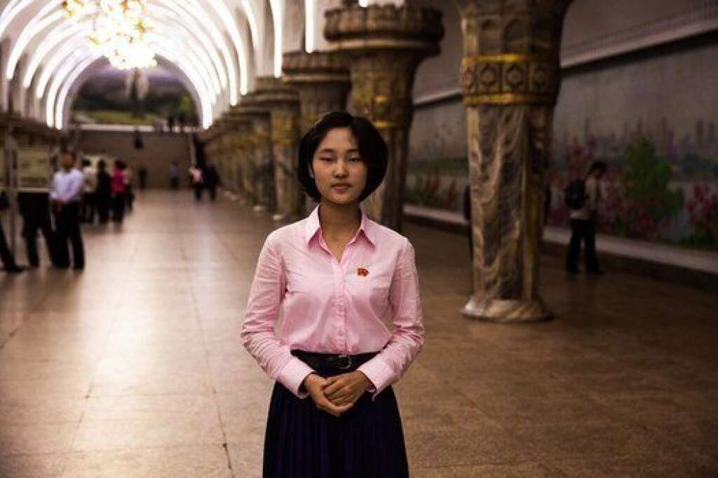 - Une station de métro à Pyongyang