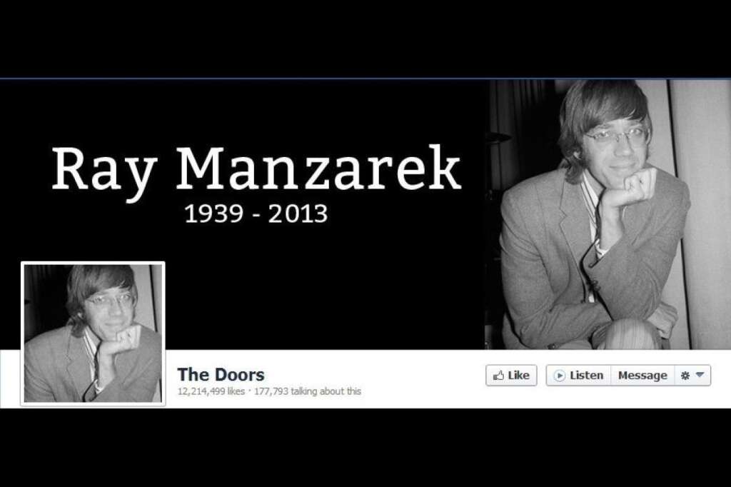 Ray Manzarek - Le claviériste des Doors, Ray Manzarek, l'un des membres fondateurs du mythique groupe de rock emmené par Jim Morrison, est mort le 21 mai en Allemagne des suites d'un cancer/