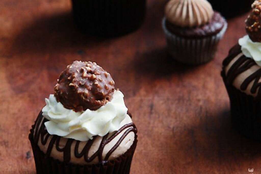 Nutella Cupcakes - <strong>Get the <a href="http://www.bakersroyale.com/cupcakes/nutella-cupcakes/" target="_hplink">Nutella Cupcakes recipe</a> by Bakers Royale</strong>