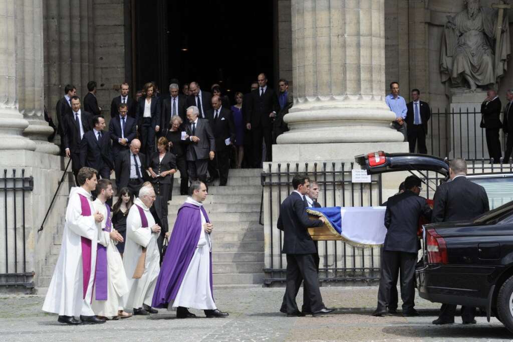 La cérémonie s'est déroulée à l'église Saint-Sulpice, dans le 6e arrondissement de Paris -