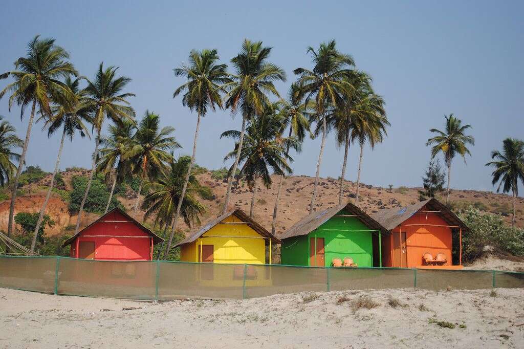 Les maisons au bord de la plage -