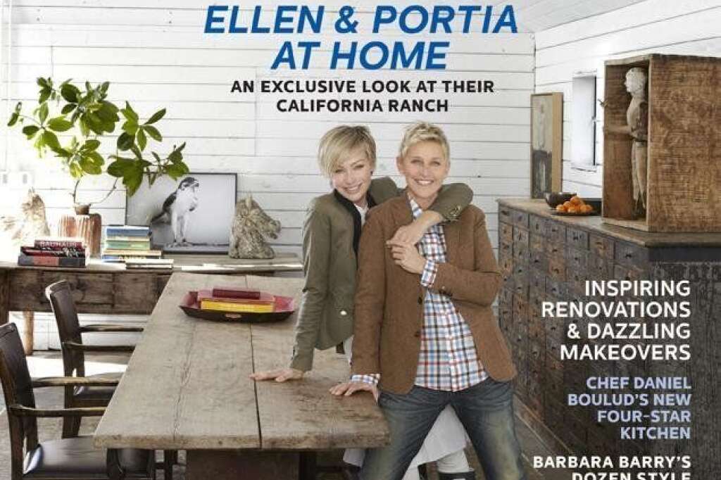 Ellen DeGeneres & Portia de Rossi - <a href="http://www.elledecor.com/celebrity-style/homes/portia-de-rossi-ellen-degeneres-santa-monica" target="_blank">Hidden Valley, Californie</a> Environ 10 millions $