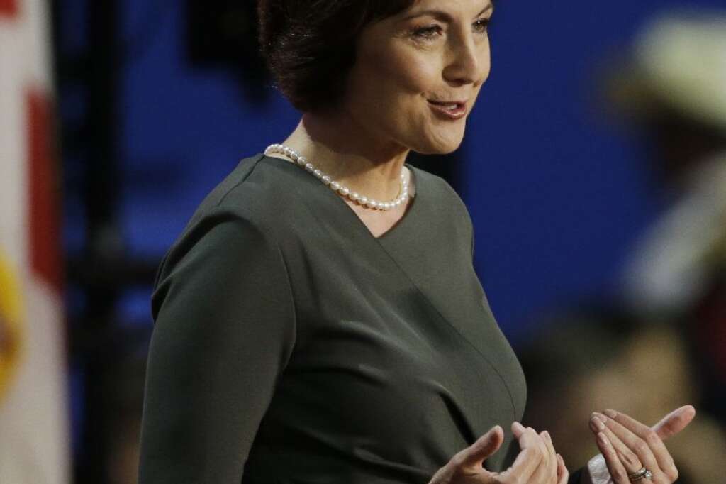 Washington Representative Cathy McMorris Rodgers speaks to delegates during the Republican National Convention in Tampa, Fla., on Wednesday, Aug. 29, 2012. (AP Photo/Charlie Neibergall)