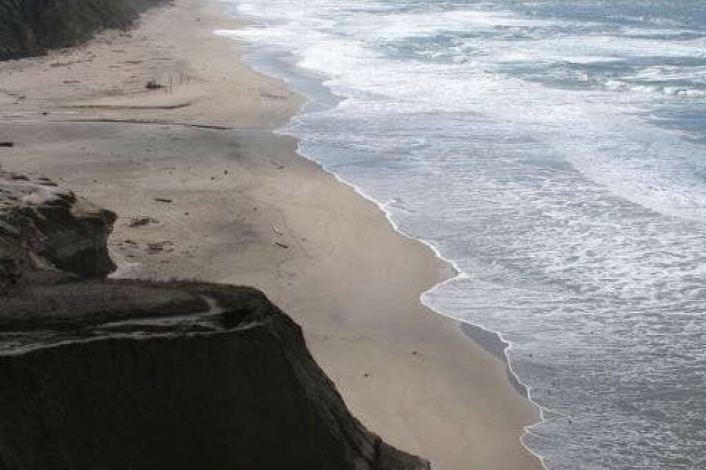 La plage de San Gregorino, le long de la Highway 1 en Californie -