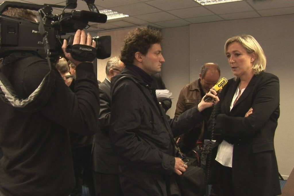 Conference de presse de Marine Le Pen -