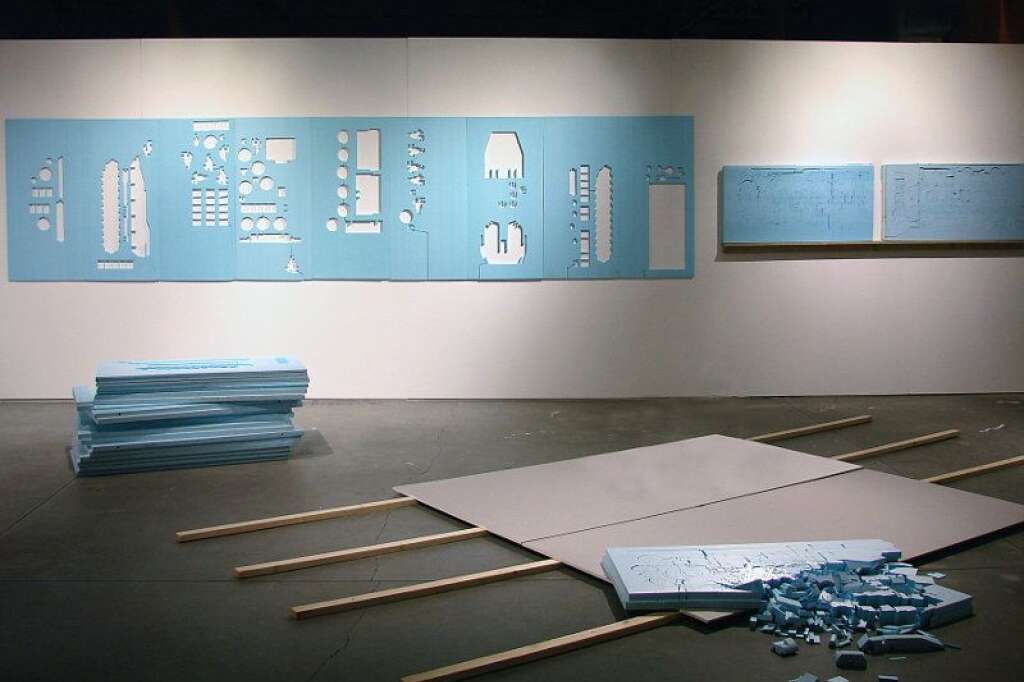 Process - Découpe numérique sur polystyrène estrudé, 2006