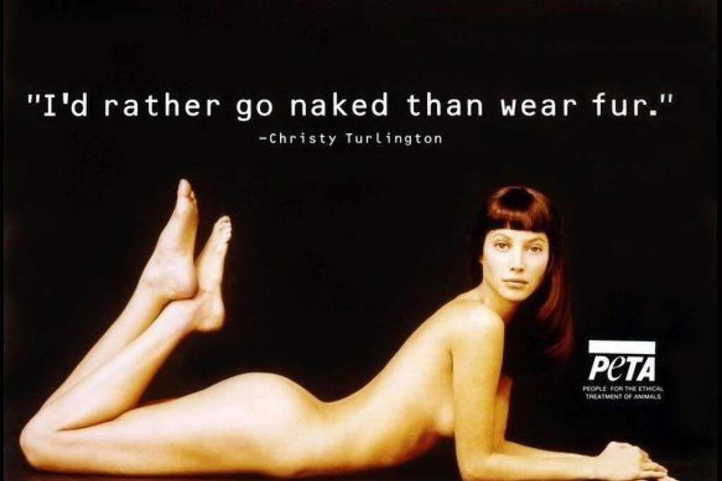 La top modèle Christy Turlington - La mannequin star des années 90, Christy Turlington est une ambassadrice de choix pour la Peta. Très impliquée dans de nombreux projets caritatifs, c'est aussi une militante anti-fourrure.
