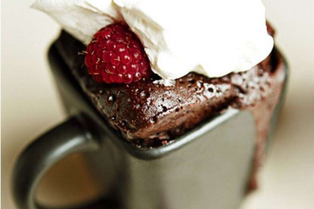 Nutella Espresso Mug Cake With Fresh Raspberries - <strong>Get the <a href="http://www.mandyashcraft.com/post/16327131529" target="_hplink">Nutella Espresso Mug Cake with Fresh Raspberries recipe</a> by Mandy Ashcraft</strong>