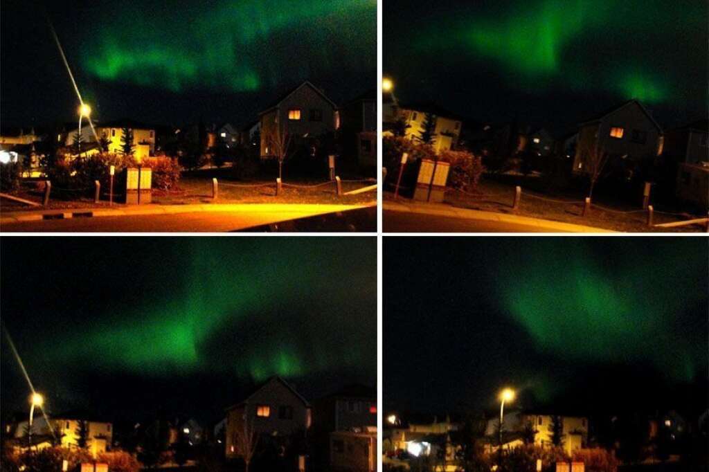 Les aurores boréales dans le reste de l'Alberta - Calgary