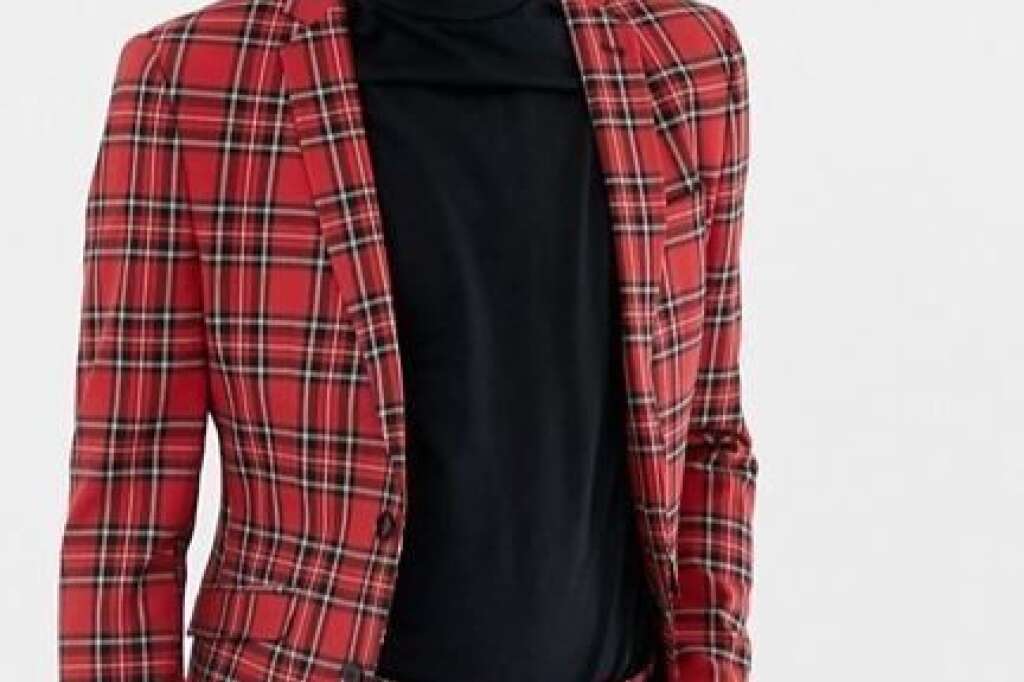 Heart & Dagger - Veste de costume à carreaux écossais - La classe à l'écossaise. <div id="guideHuffpost2"><a href="http://www.awin1.com/cread.php?awinaffid=535601&awinmid=7252&p=https://www.asos.fr/heart-dagger/heart-dagger-veste-de-costume-super-slim-a-carreaux-ecossais-rouge/prd/10311985?clr=rouge&SearchQuery=écossais&gridcolumn=2&gridrow=1&gridsize=4&pge=1&pgesize=72&totalstyles=40&clickref=lhpid180-21" rel="nofollow noopener" target="_blank">Acheter sur Asos*</a> <div class="Produit__disclaimer">*Au moment de la publication, le prix était de 138.99 euros</div> </div>