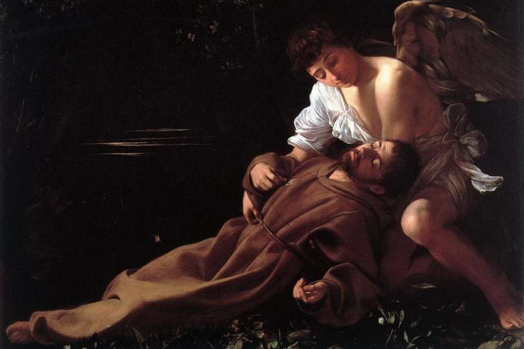 L'extase de saint François - <a href="http://fr.wikipedia.org/wiki/L'Extase_de_saint_Fran%C3%A7ois" target="_hplink"><em>L'extase de saint François</em></a> est une des premières peintures sacrées du peintre. Elle date de 1595.