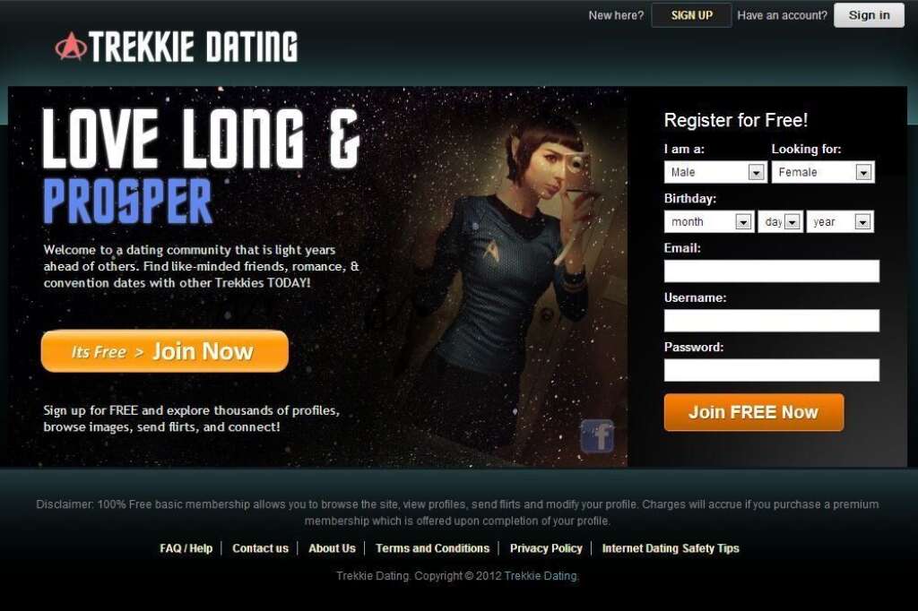 Trekkie Dating - Les amateurs de Star Trek aux oreilles pointues pourront désormais se reproduire. C'est Spock qui doit être content.