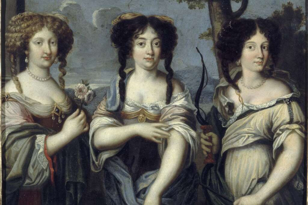 "Les Nièces de Mazarin" - Portrait présumé des trois filles de Lorenzo Mancini qui avait épousé une des soeurs de Mazarin. © Petit Palais / Roger-Viollet