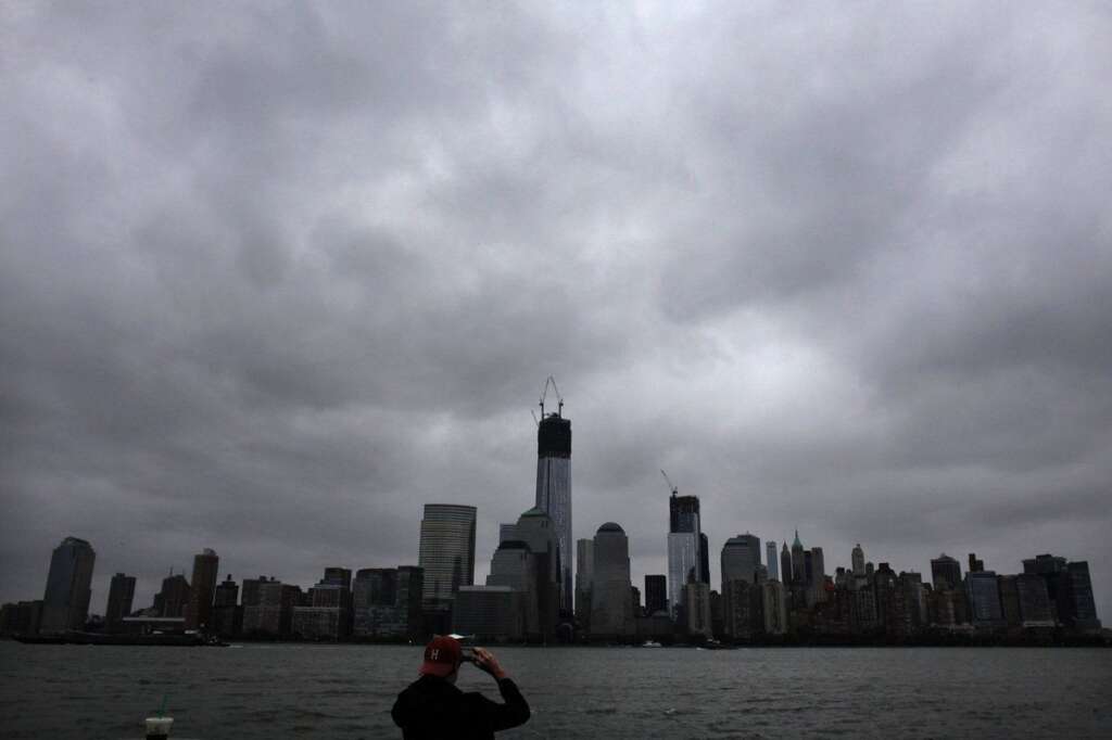 Le ciel de New York avant l'arrivée de Sandy -