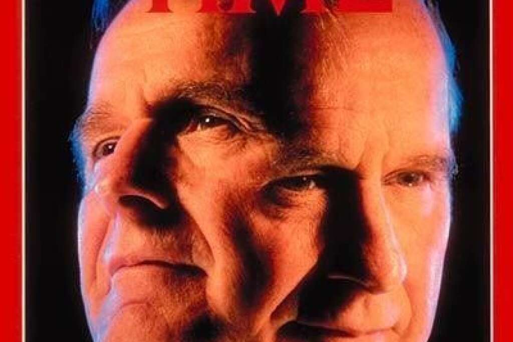 1990 - Les deux George Bush -