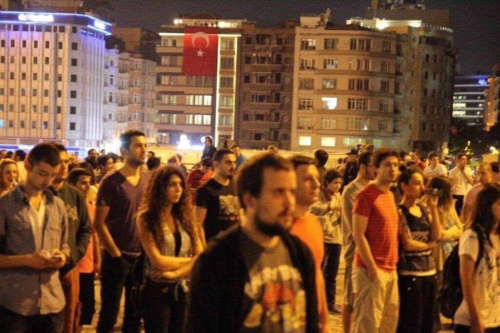 Place Taksim - Istanbul, le 17 juin 2013.
