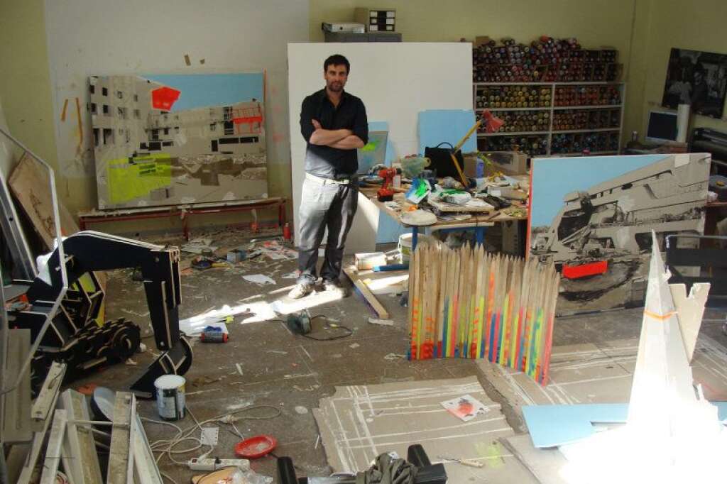 Jean Denant dans son Atelier -