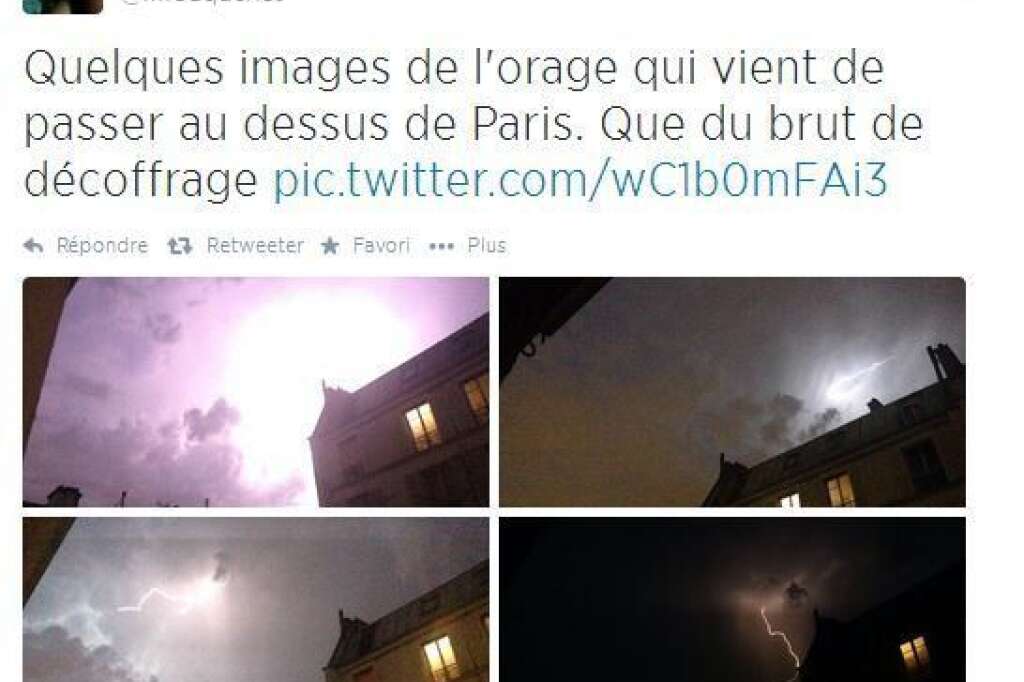 Grêle et orages en Ile-de-France -