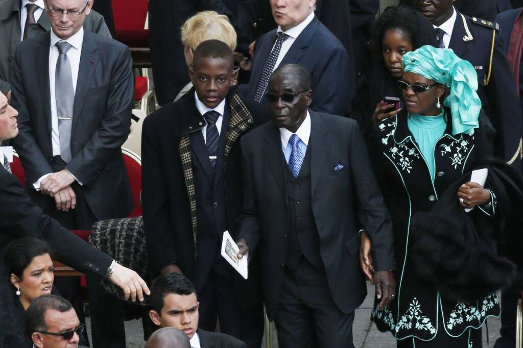 Robert Mugabe et son épouse -