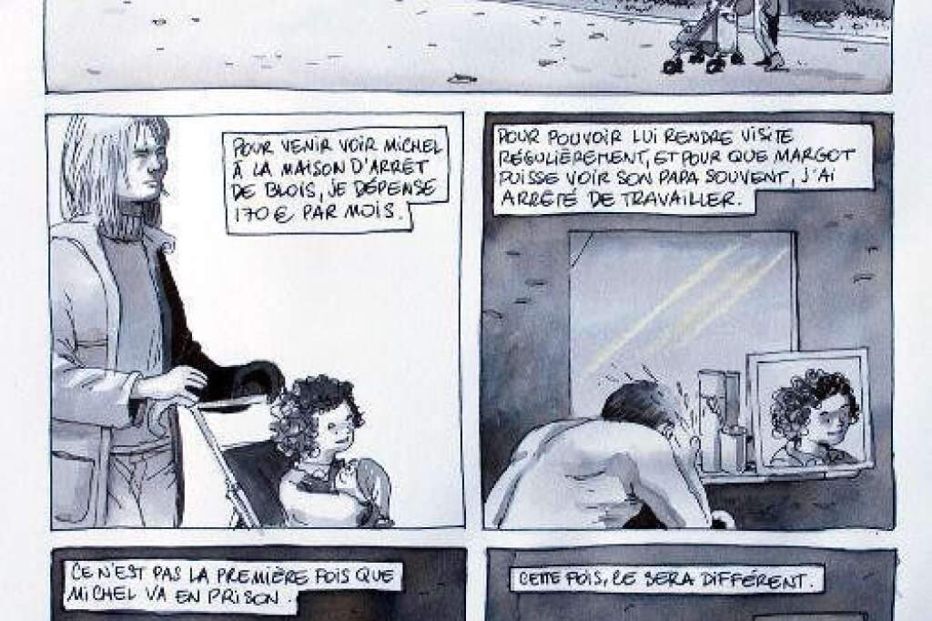 Paroles de parloir - Une planche du dessinateur Etienne Davodau.