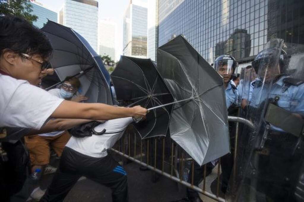 La "révolution des parapluies" à Hong Kong -