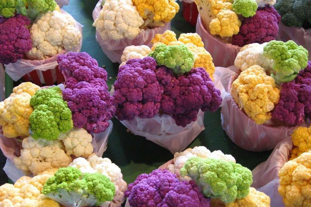 Le chou-fleur - Riche en vitamines C, en fibres, en d'acide folique et en potassium, il détient également certains pouvoirs pour prévenir de certaines maladies, comme son cousin crucifères, le brocoli.