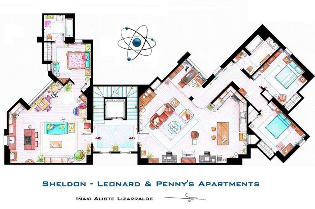 Sheldon Leonard et Penny dans The Big Bang Theory -