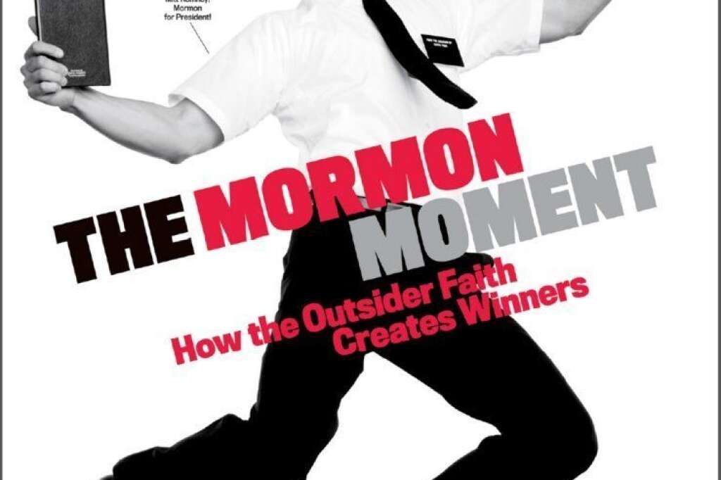 L'édition du 13 et 20 juin 2011 - "L'heure de gloire des Mormons" - en référence à la popularité grandissante de Mitt Romney en 2011, cette couverture parodie l'affiche de la comédie musical "The Book of Mormon".