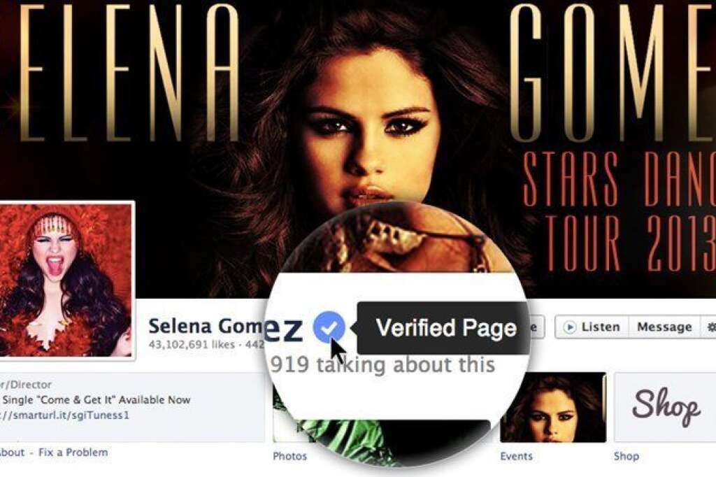 29 mai 2013 : des profils vérifiés - Facebook lance ses "Verified Pages and Profiles" pour les entreprises et les célébrités (comme sur Twitter).