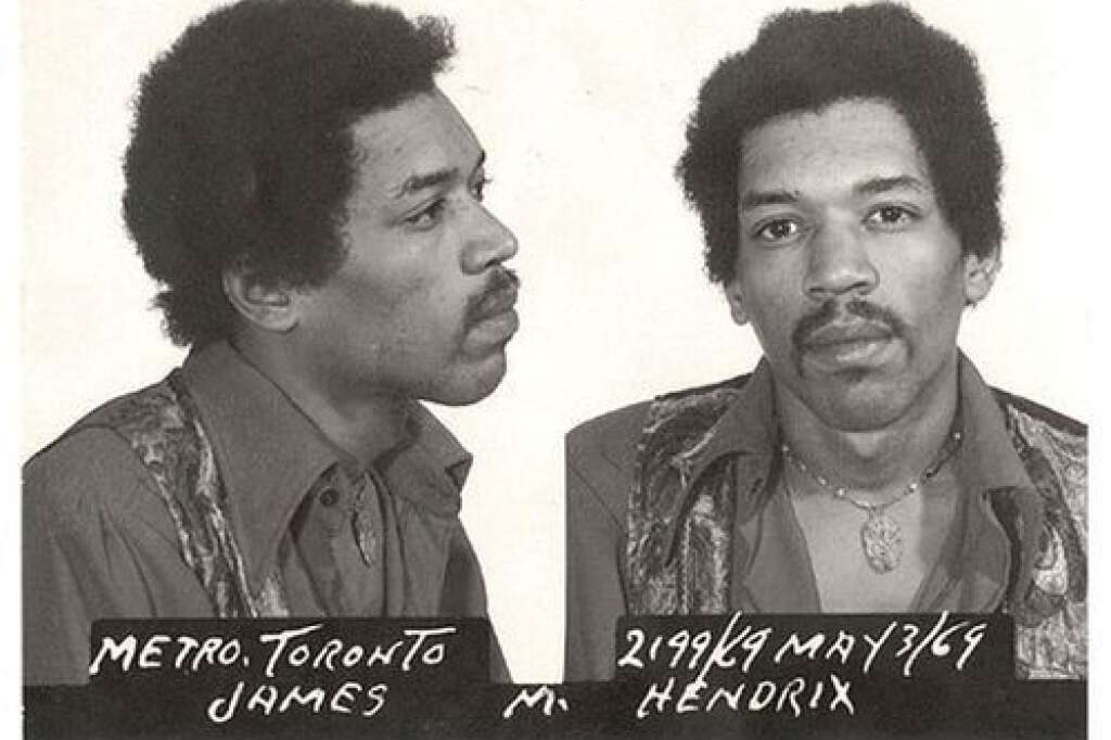 Jimi Hendrix - Arrêté pour possession d'héroïne et de marijuana
