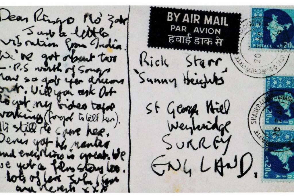Lettre 69 / Carte postale pour Ringo Starr -