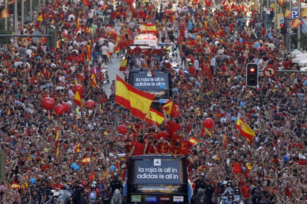 L'Espagne fête la "Roja" -