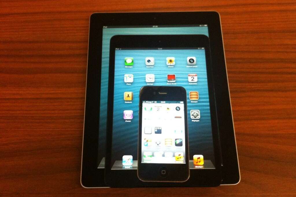 Comparatif iPad / iPad mini / iPhone -