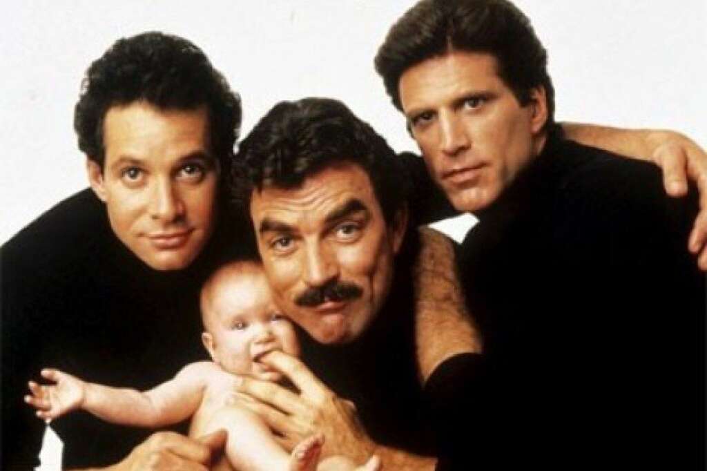 Tom Selleck dans "Trois hommes et un bébé" -