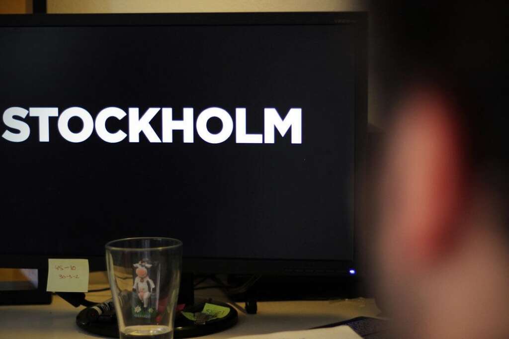 Tournage du film "Stockholm" -