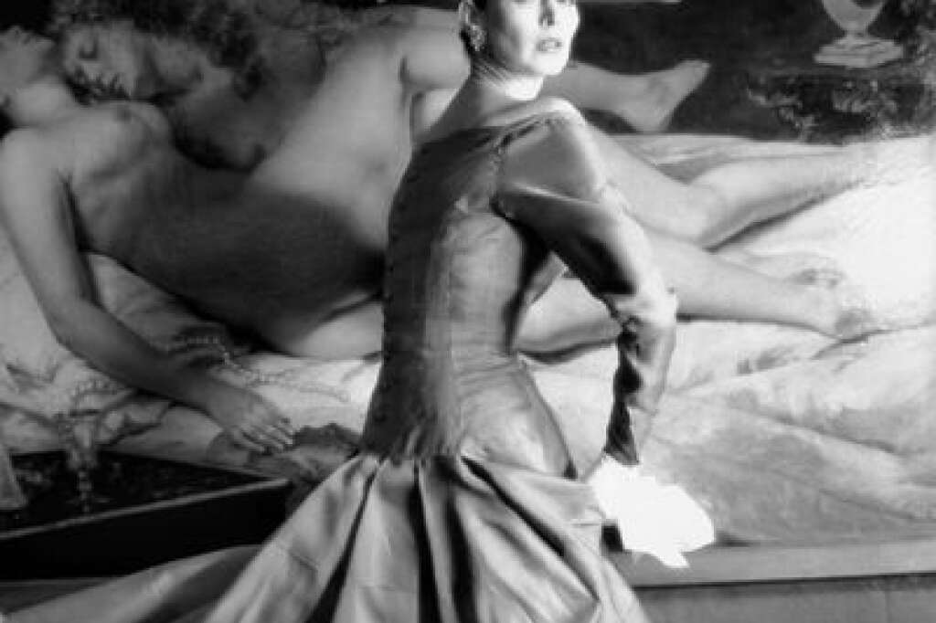 - Henry Clarke, 1955 Jacques Heim, printemps-été 1955 Mannequin Dorian Leigh Tirage gélatino-argentique