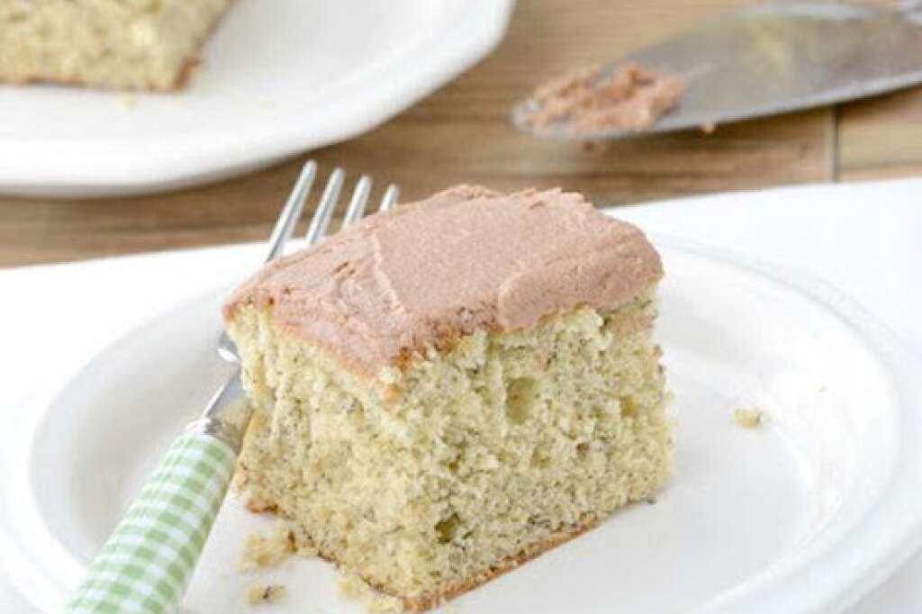 Banana Cake With Nutella Frosting - <strong>Get the <a href="http://www.motherthyme.com/2012/09/banana-cake-with-nutella-frosting.html">Banana Cake with Nutella Frosting recipe</a> by Mother Thyme</strong>