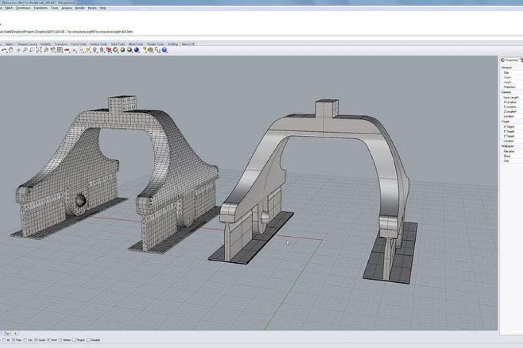 Exemple d'impression 3D - Pour commencer, il faut créer l'objet avec un logiciel de CAO (conception assistée par ordinateur).